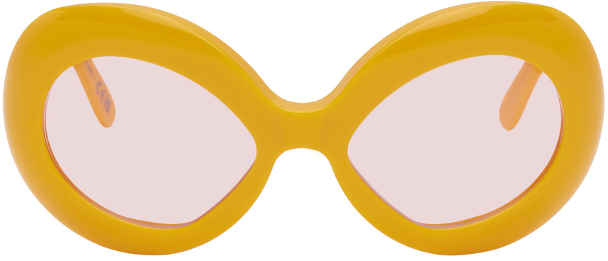 Marni Orange Retrosuperfuture Edition Lake Of Fire Sunglasses In Yellow