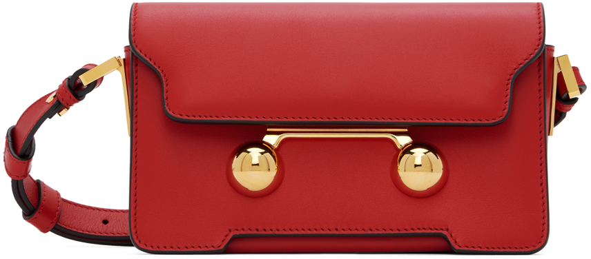 Red Leather Trunkaroo Mini Shoulder Bag