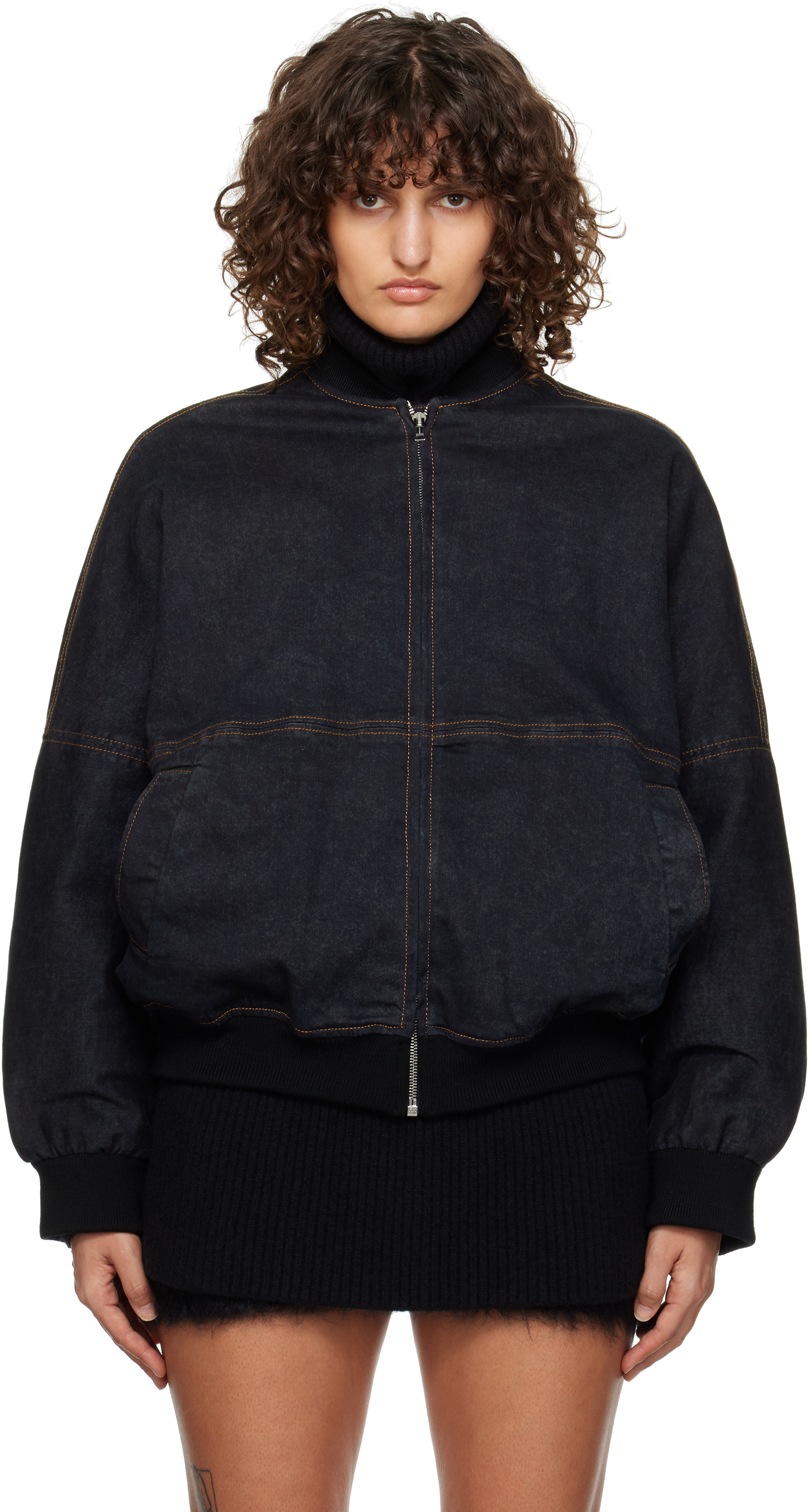 MARNI BLACK CLASSIC BOMBER JACKET 