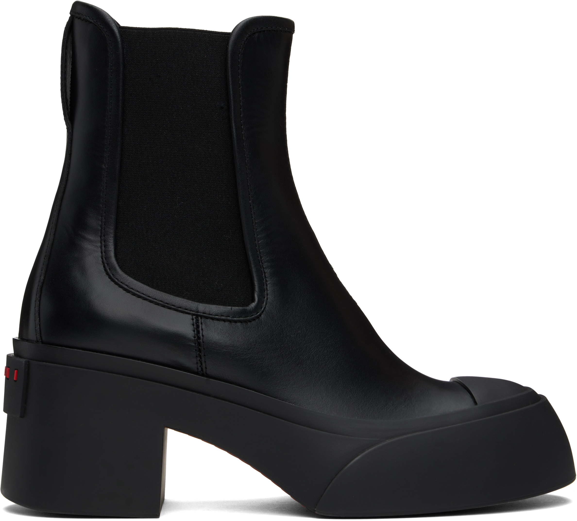 直営店 ‐MARNI- PABLO Chelsea ブーツ Black Pablo Toe Chelsea Boots by Marni on Sale