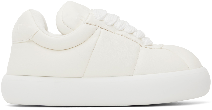 Shop Marni White Leather Bigfoot 2.0 Sneakers In 00w01 Lily White