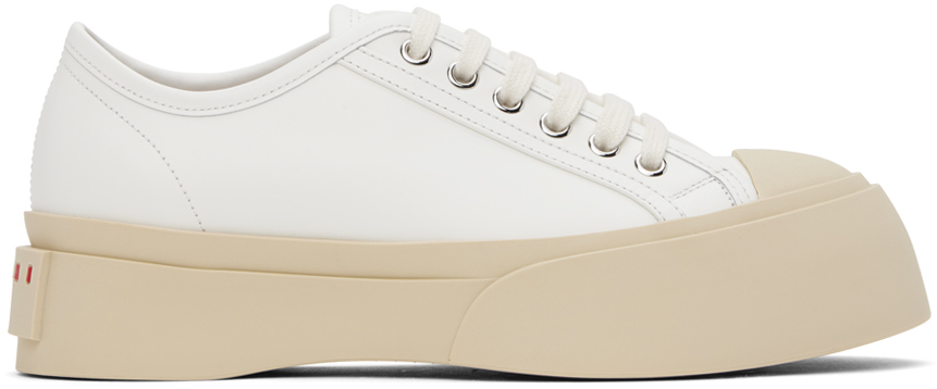 Shop Marni White Pablo Sneakers In 00w01 Lily White