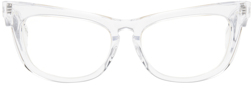 Marni Transparent Isamu Glasses In White