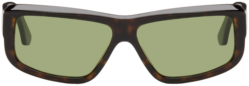 Marni Brown Annapuma Circuit Sunglasses In Green
