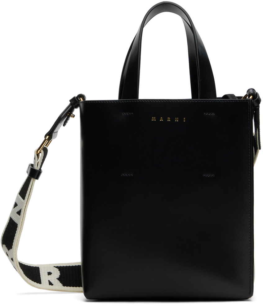 Shop Marni ブラック ミニ Museo バッグ In 00n99 Black