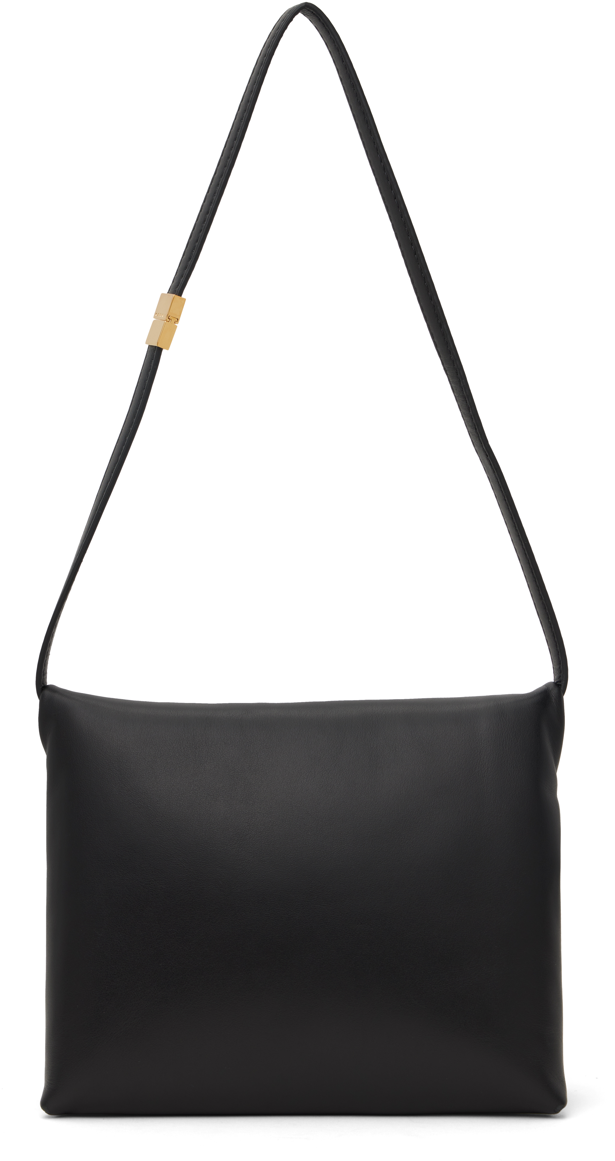 Black Soft Calf Leather Pochette Bag by Marni on Sale