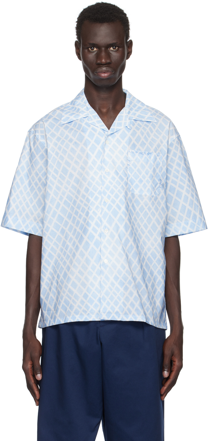 MARNI マルニ カジュアルシャツ 青x白(チェック) 2108425J0063 MARNI(マルニ)｜SHIRT(シャツ)｜【公式通販 UNION TOKYO
