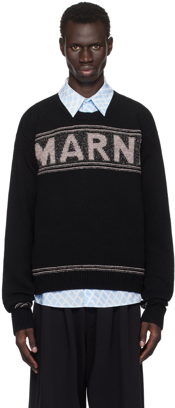 Black Fisherman Logo Sweater