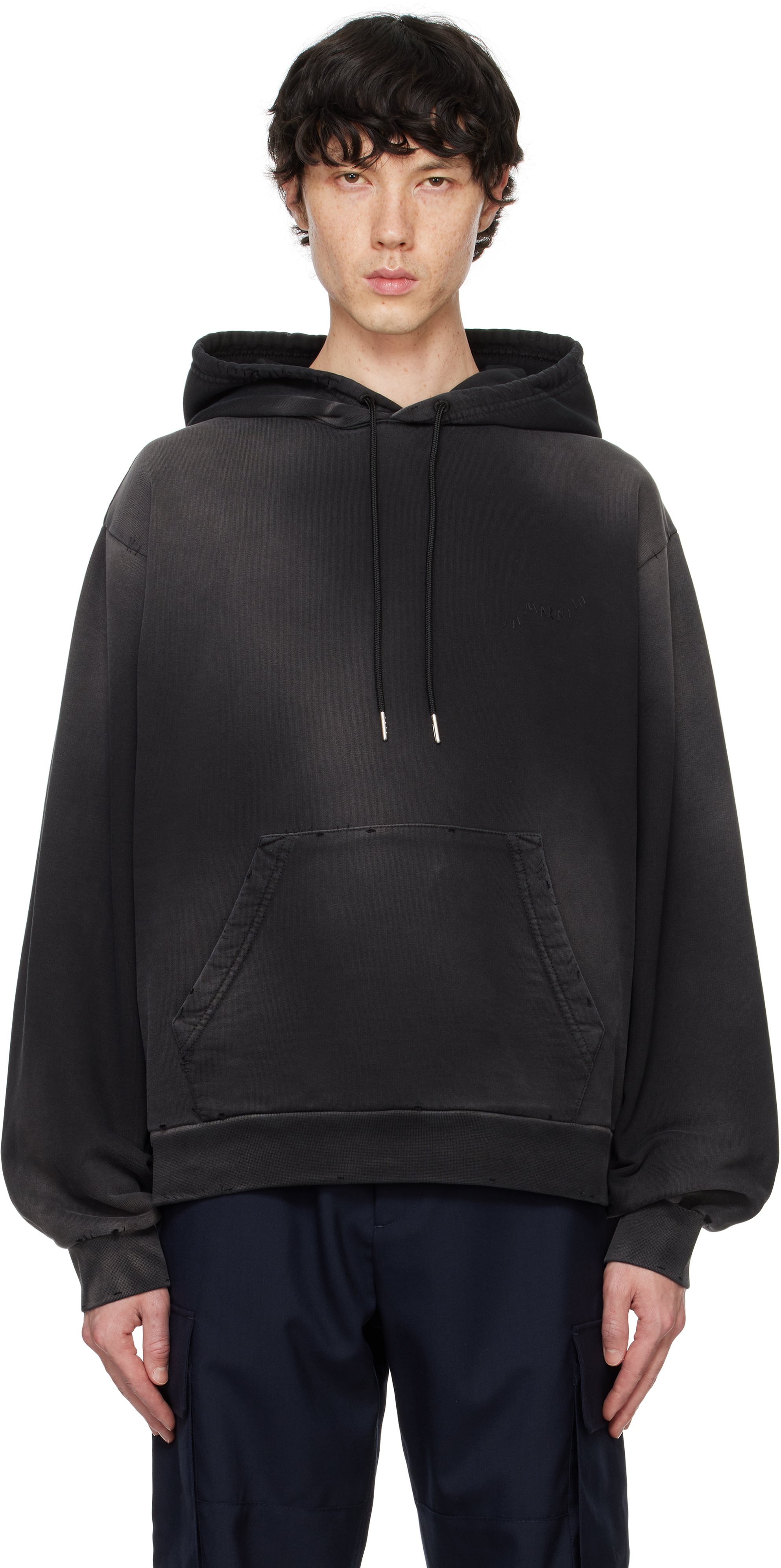 Black Marni Mending Hoodie