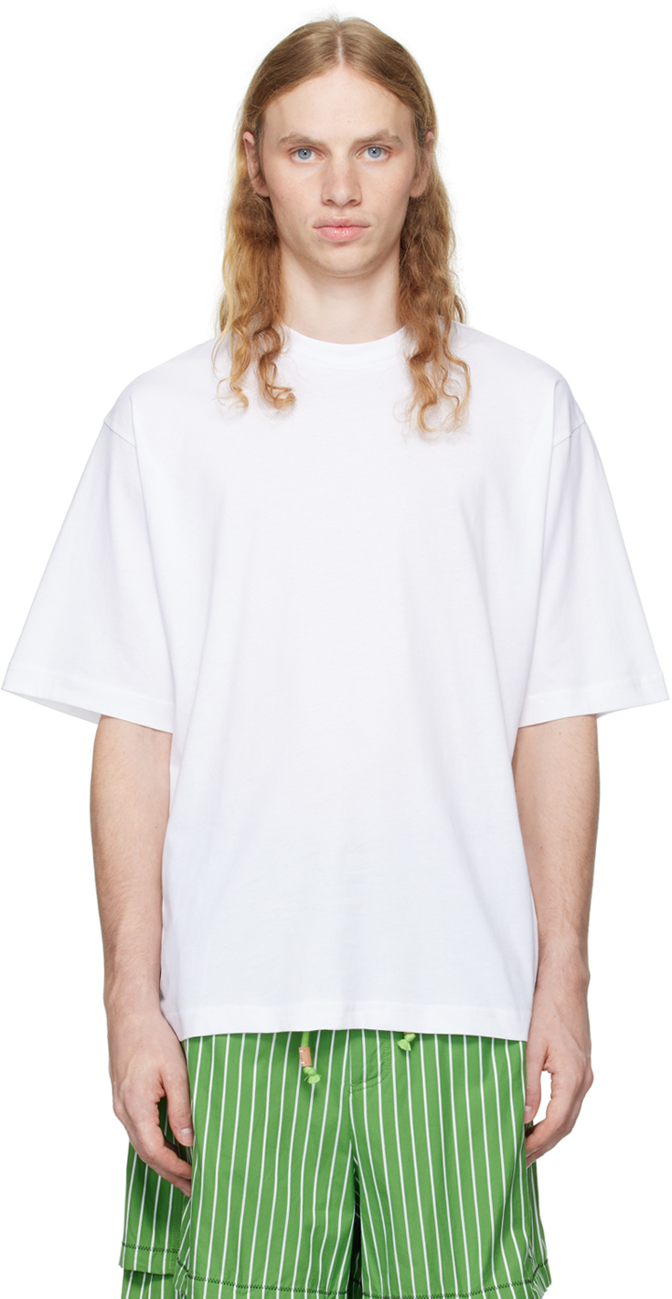 【関税込み】Marni ホワイト Marni Mending Tシャツ 3枚セット Marniのホワイト Marni Mending Tシャツ 3枚セットがセール中