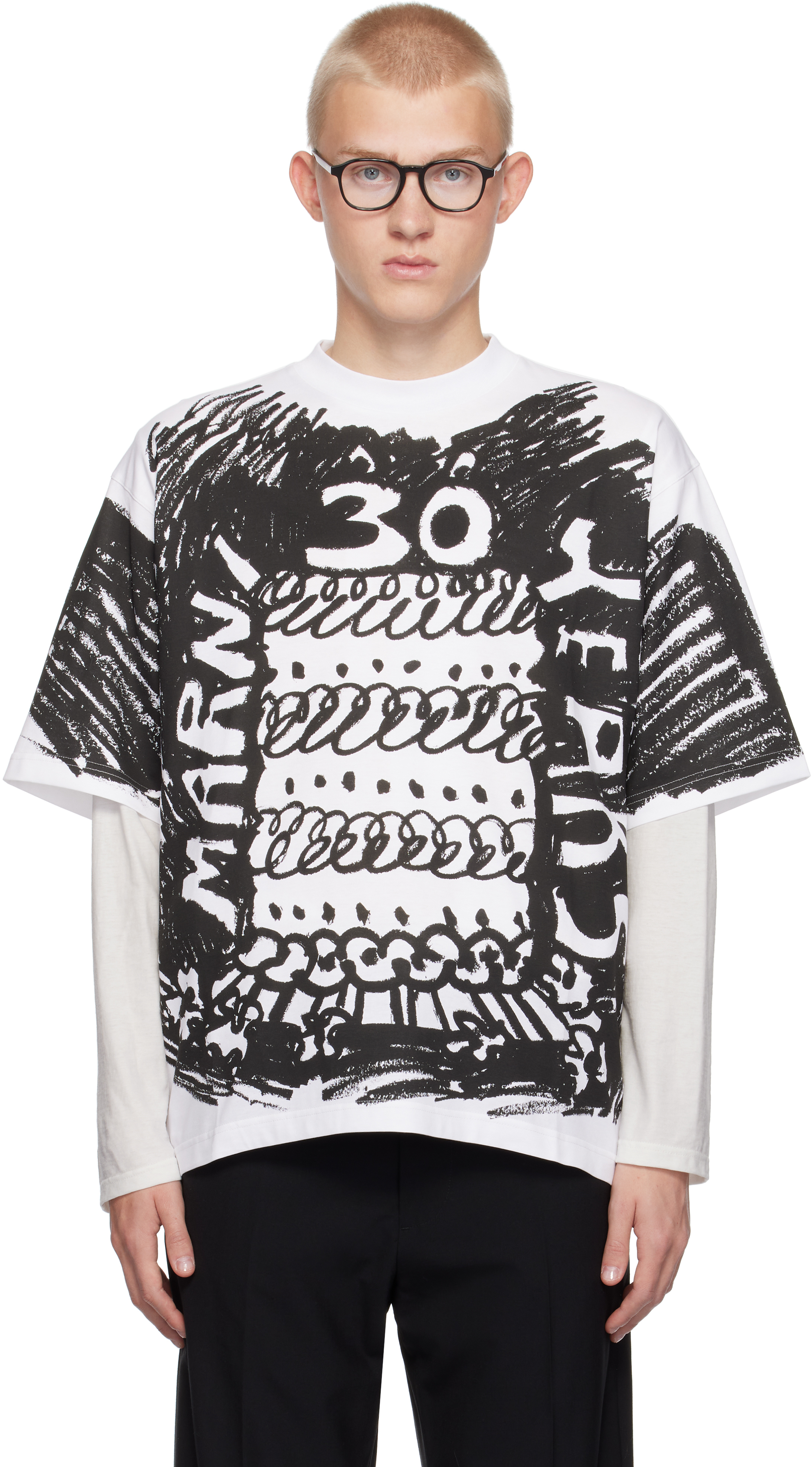 【関税込み】Marni ホワイト Marni 30th Anniversary Tシャツ White Marni 30th Anniversary T-shirt by Marni on Sale
