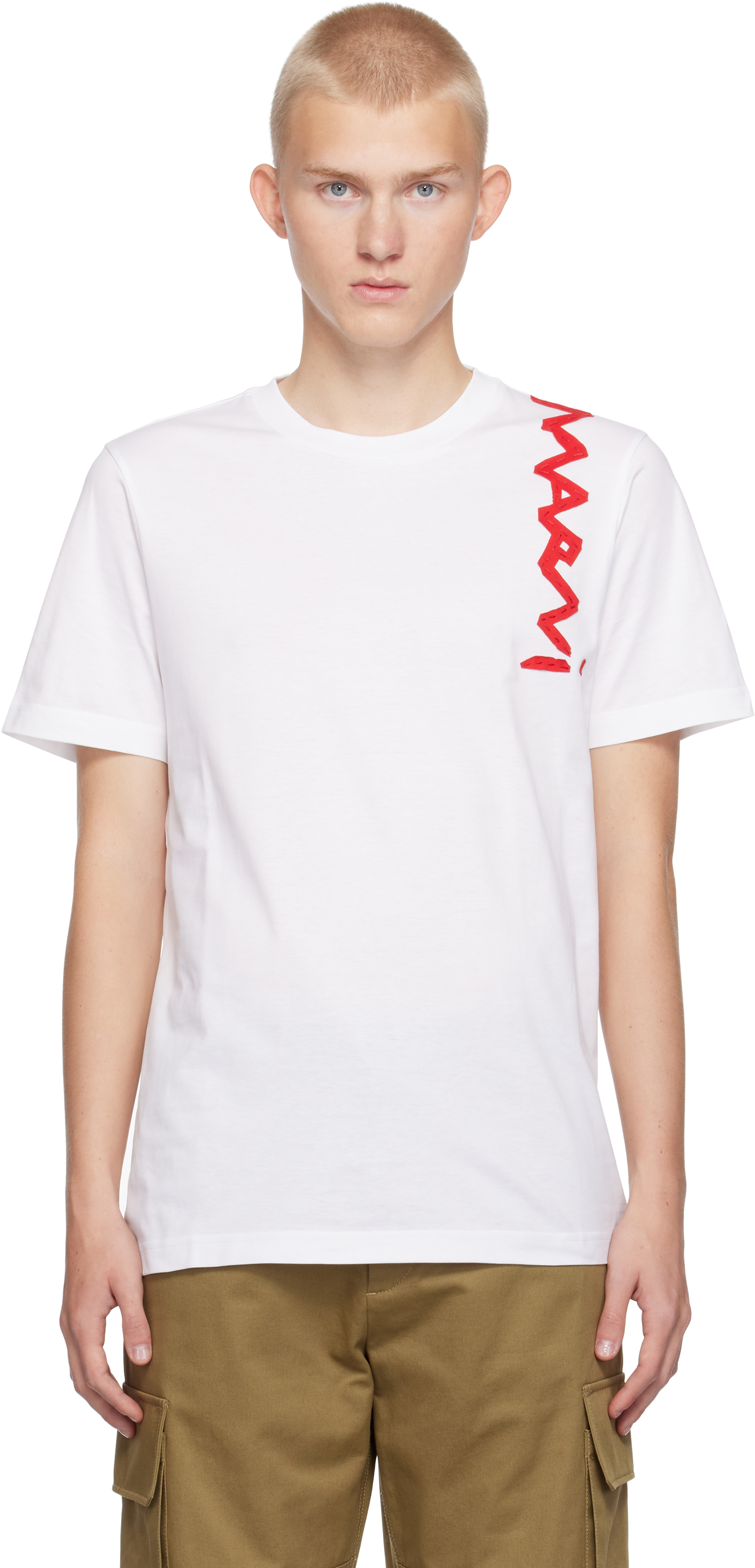 White Mending Logo T-shirt