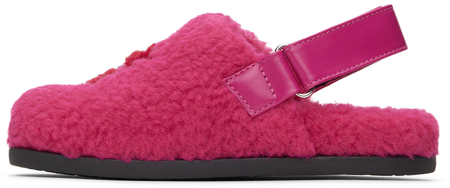 Marni Kids Pink Fussbett Sandals In Var 1