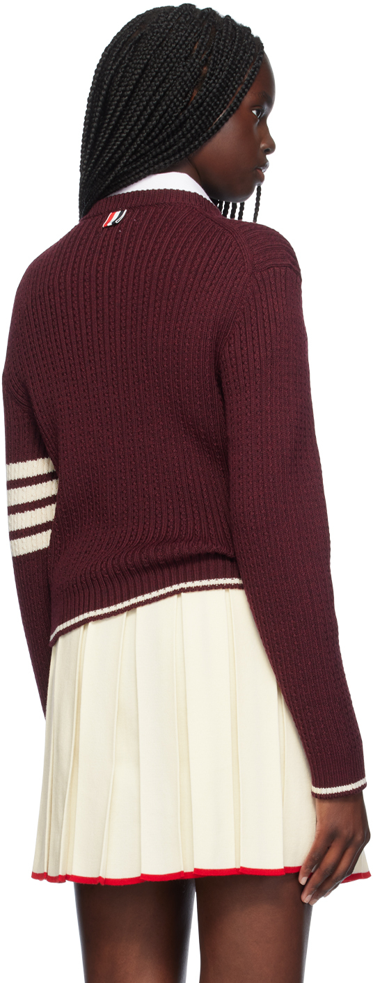 Thom Browne Sweater In 616 Dk Red