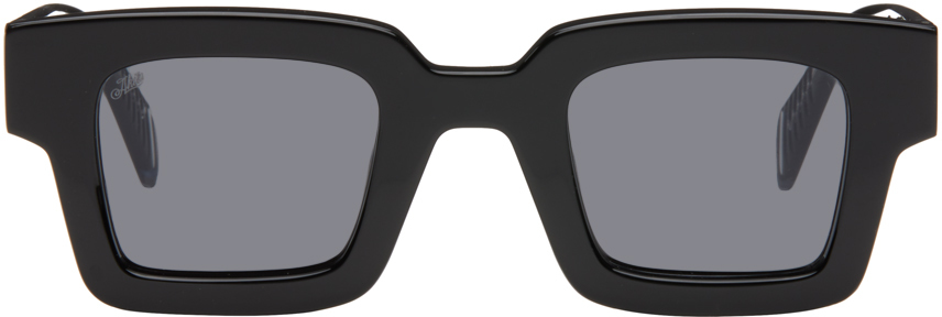 SSENSE Exclusive Black Aster Sunglasses