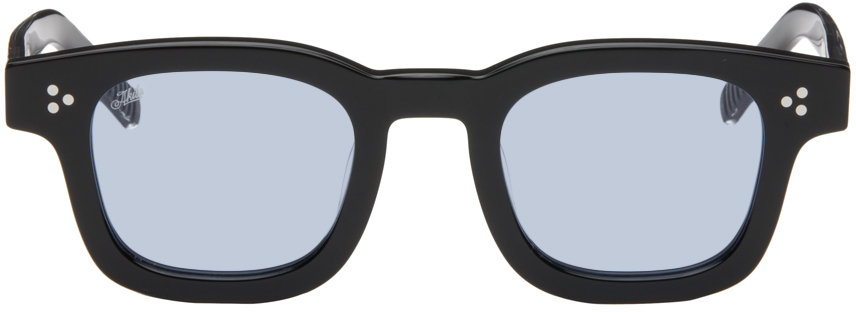 Shop Akila Black Ascent Sunglasses In Black / Blue
