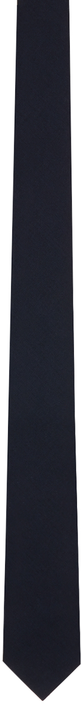 Shop Thom Browne Navy Super 120s Twill Tie In 415 Navy