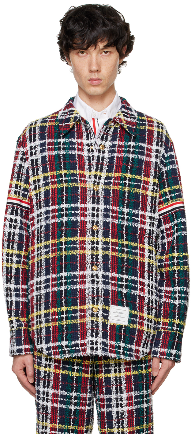 Shop Thom Browne Multicolor Hunting Tartan Jacket In 996 Seasonal Multi