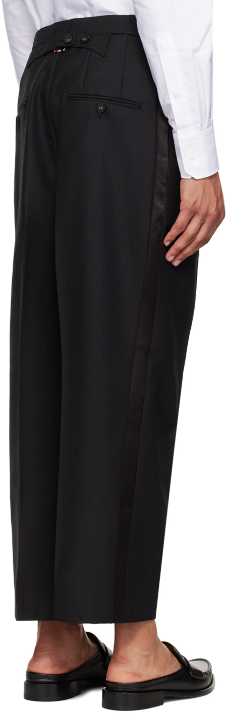 Thom Browne Utility Garment Dyed Chino Pants In 001 Black