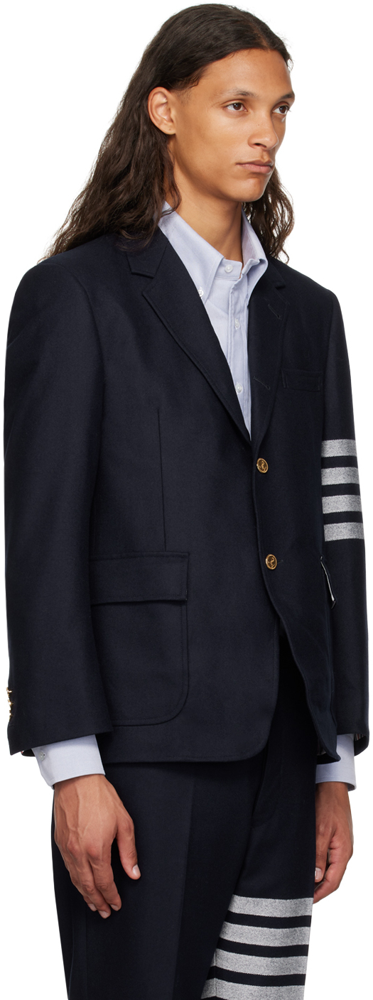 THOM BROWNE NAVY 4-BAR BLAZER