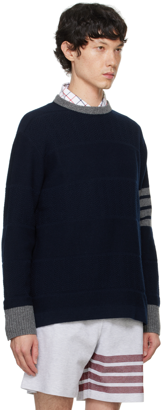 Thom Browne Sweater In 415 Navy