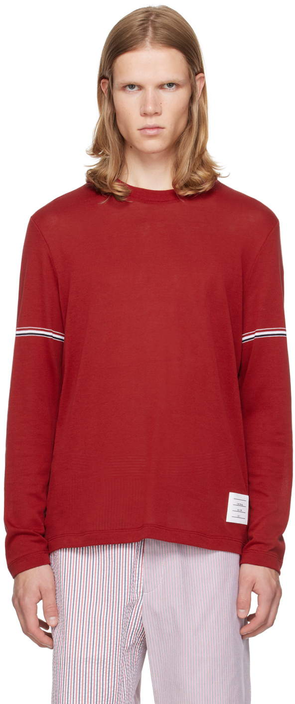 Red Stripe Long Sleeve T-Shirt
