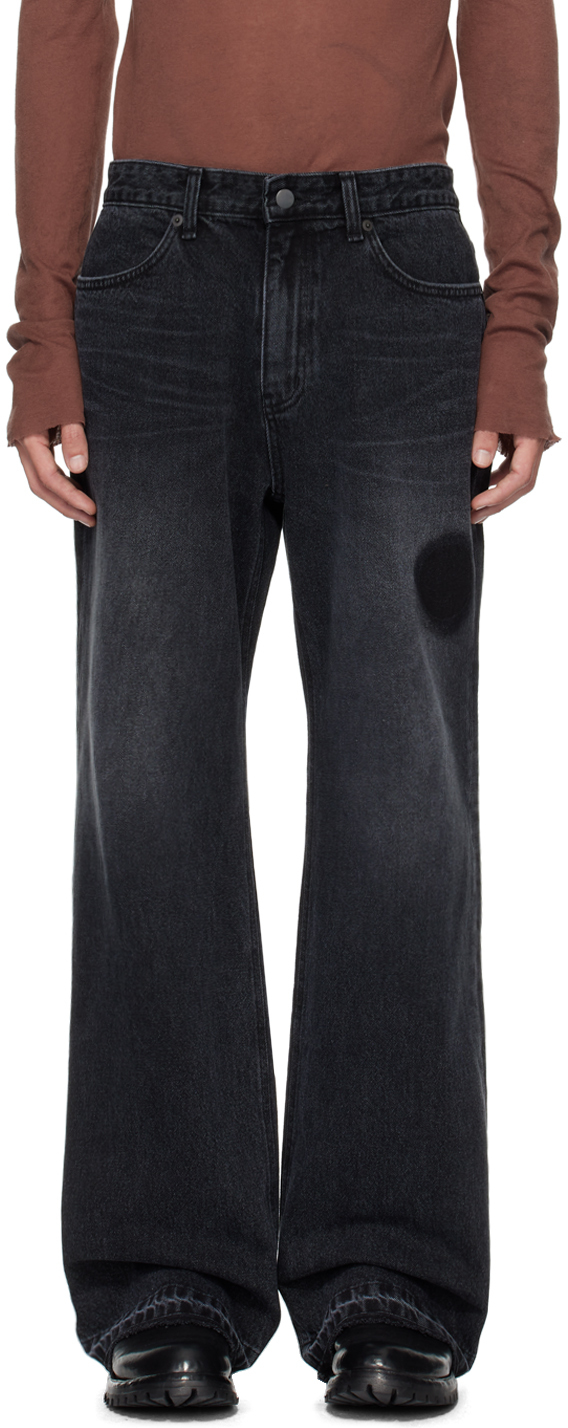 Black All-matching Straight All-matching Jeans