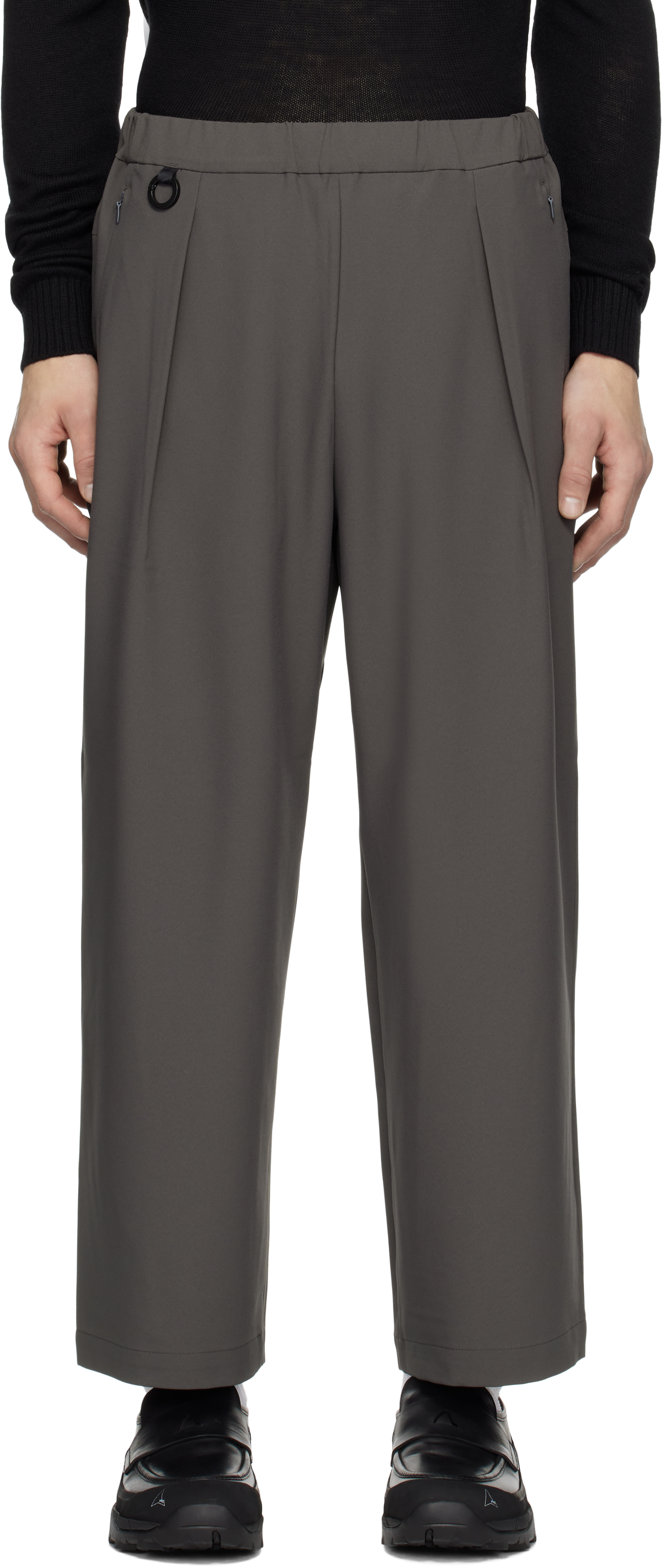 Gray Tech Regular Trousers