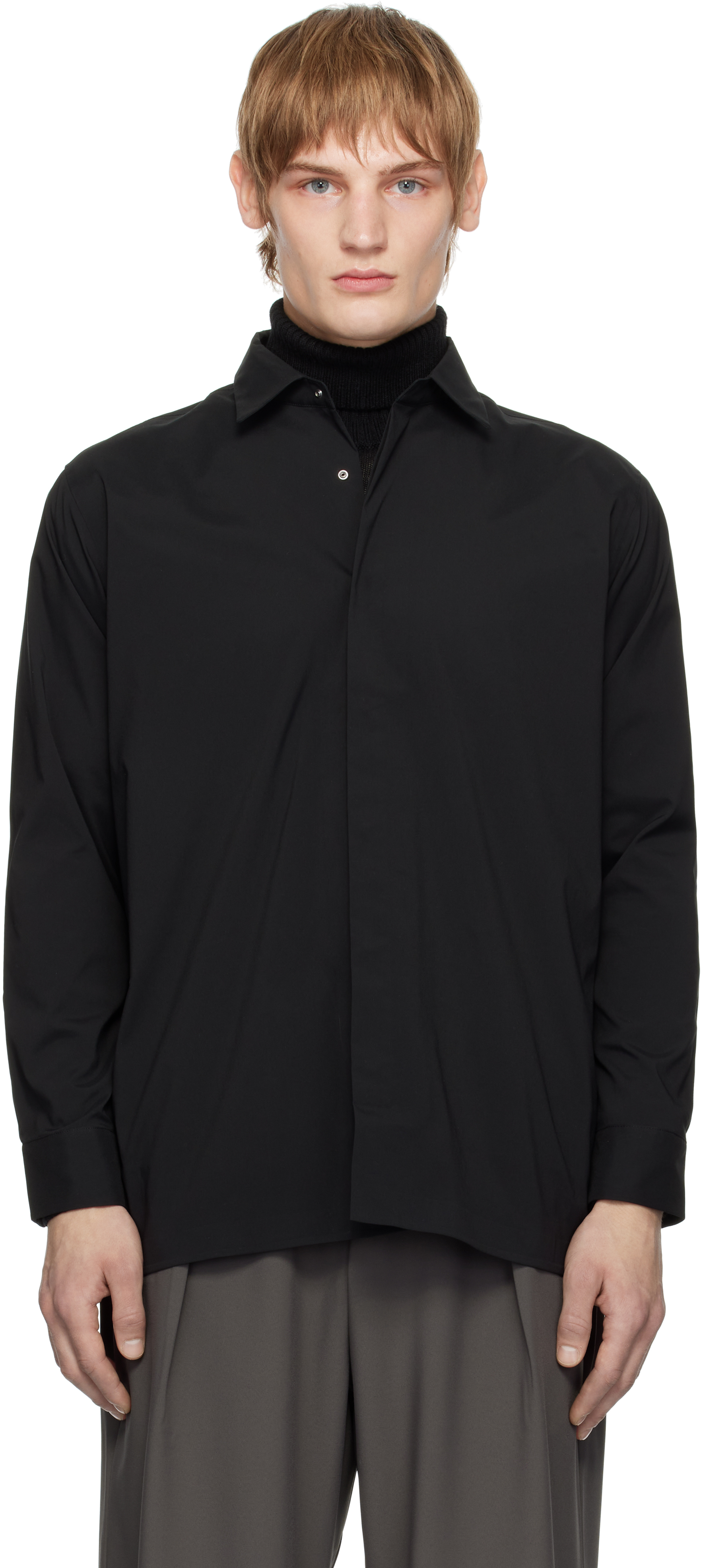 Black Primeflex Long Sleeve Shirt by Descente ALLTERRAIN on Sale