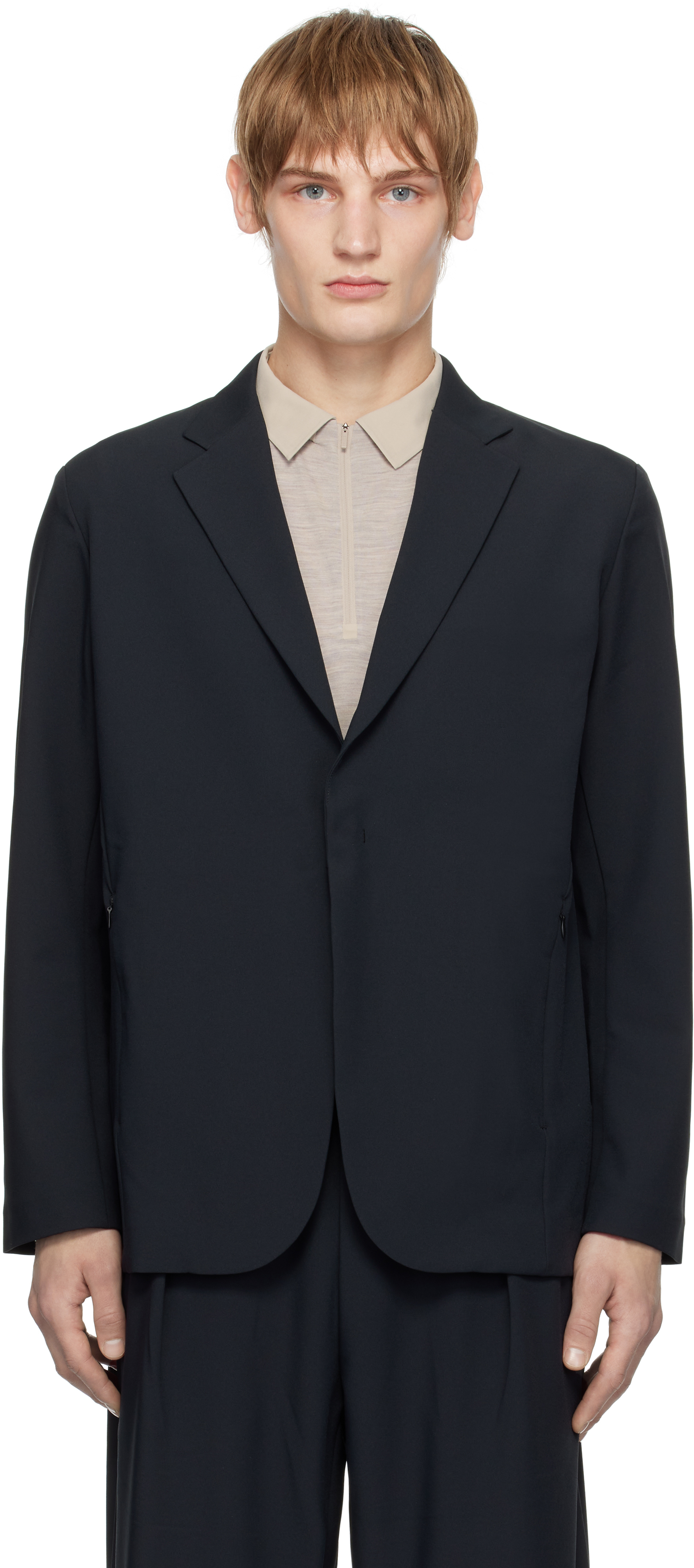 Black Tech Tailored Blazer