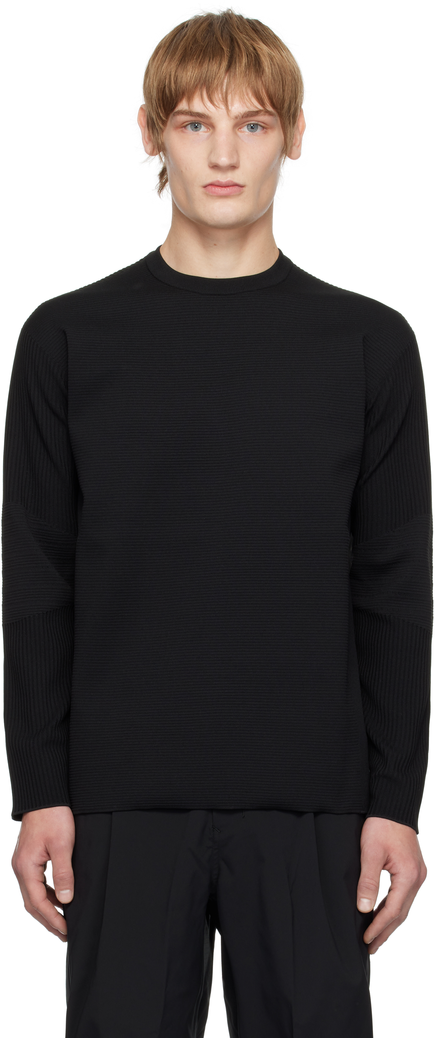 Black FusionKnit Crewneck T-shirt