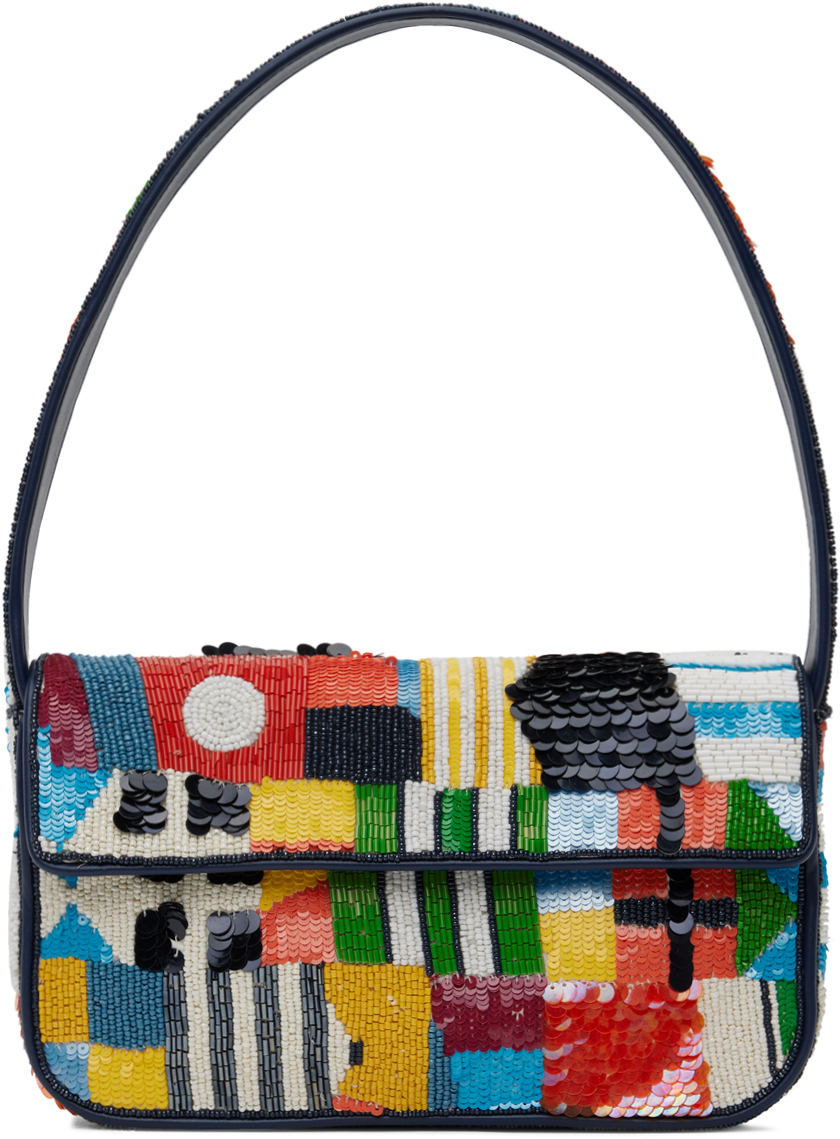 Multicolor Tommy Beaded Shoulder Bag