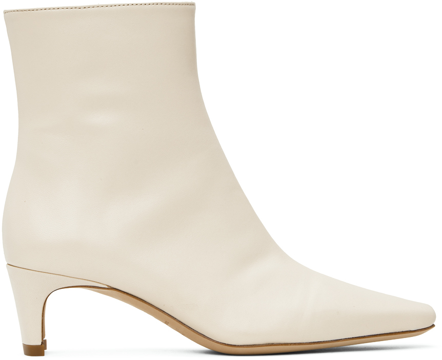 【関税込み】Staud オフホワイト Wally アンクルブーツ WESTERN WALLY ANKLE BOOT CREAM
