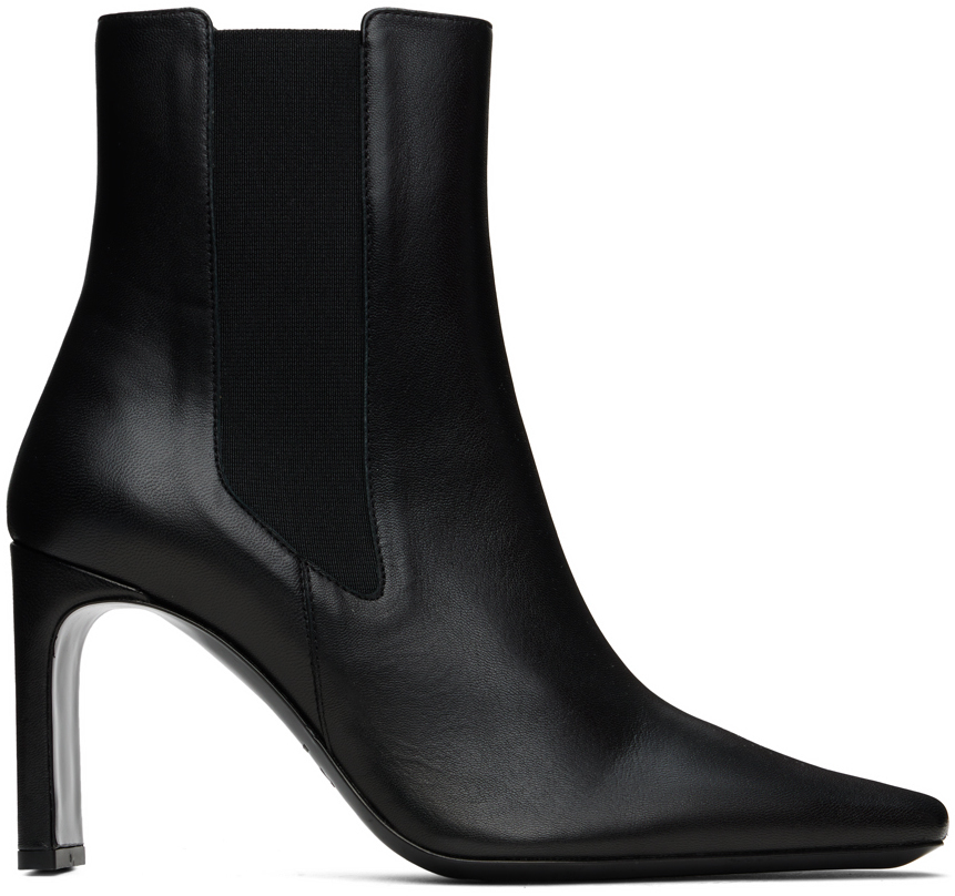 Black Wally High Heeled Ankle Boots