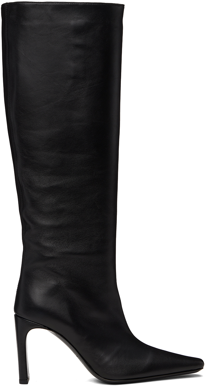 Black Wally High Heel Tall Boots