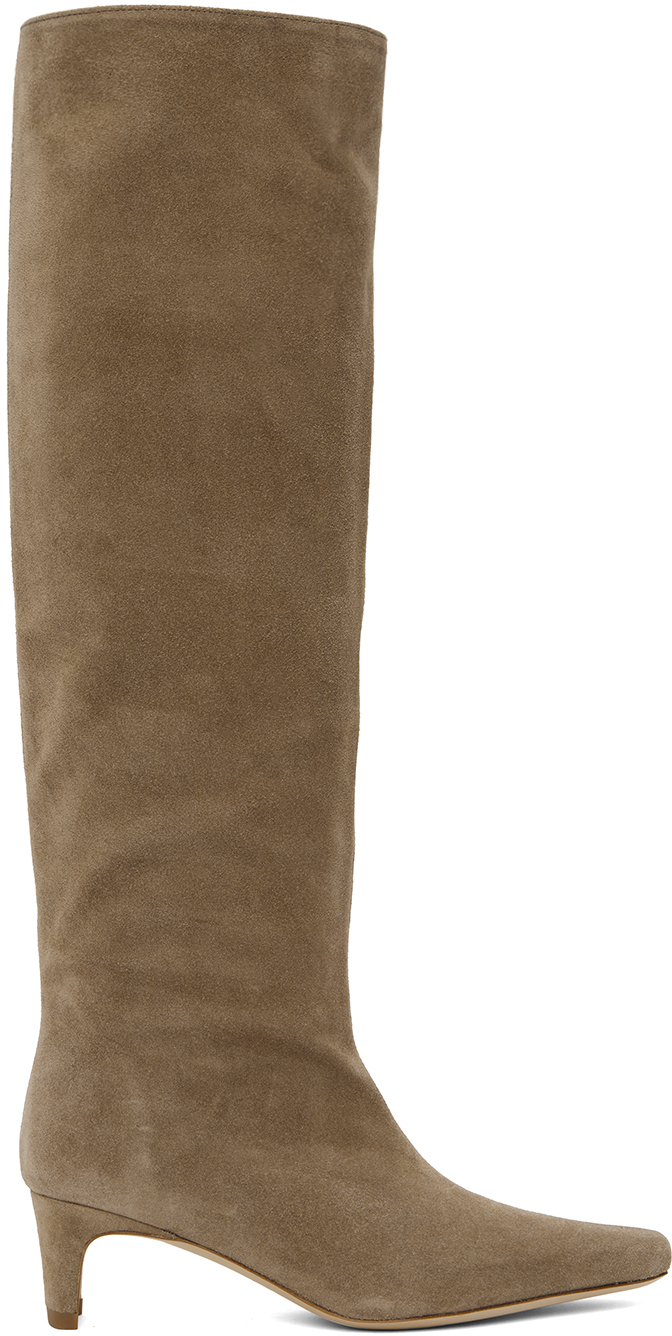 Taupe Wally Suede Tall Boots