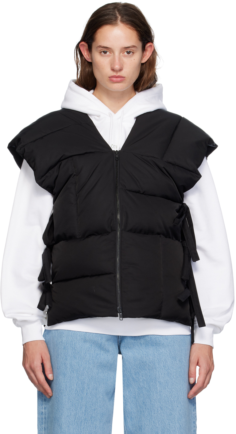 Black Kenzo Paris Sleeveless Puffer Jacket