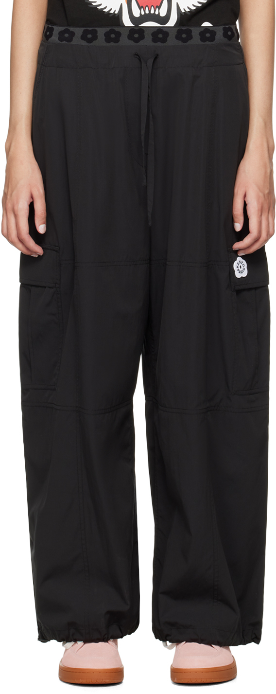パンツ Kenzo BOKE FLOWER 2.0 PANTS Boke Flower 2.0' embroidered pants in wool and cotton