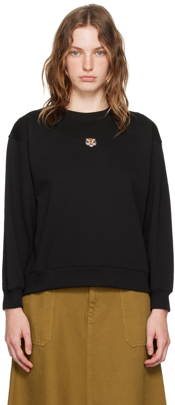 Black Kenzo Paris Lucky Tiger Sweatshirt