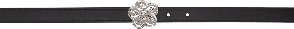 Shop Kenzo Brown & Black  Paris Boke Flower Reversible Belt In Silver