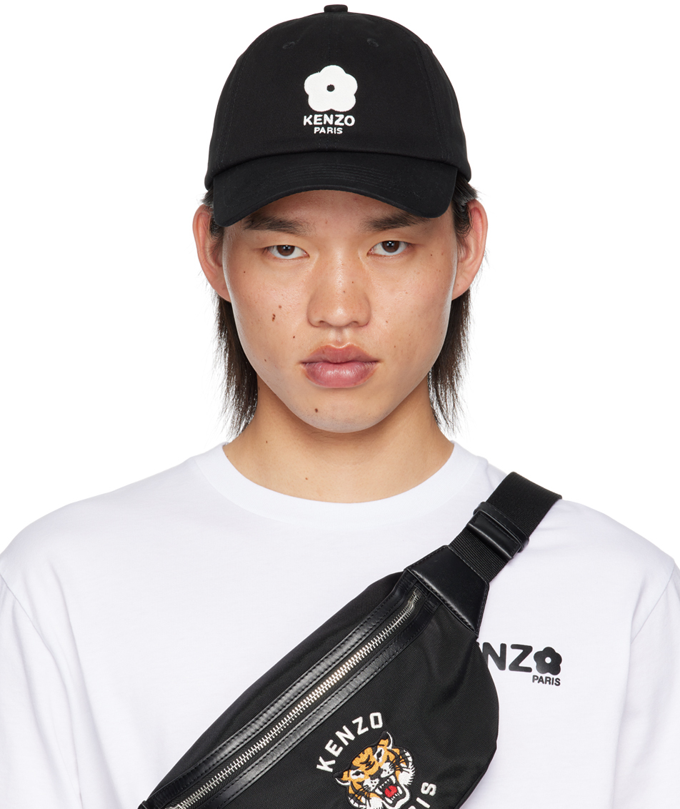 Kenzo: Black Kenzo Paris 'KENZO Utility' Cap | SSENSE