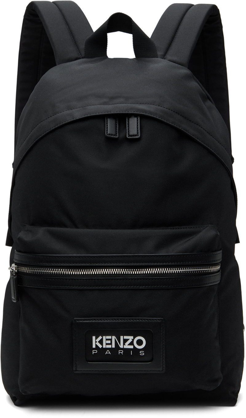 Black Kenzo Paris Kenzography Backpack