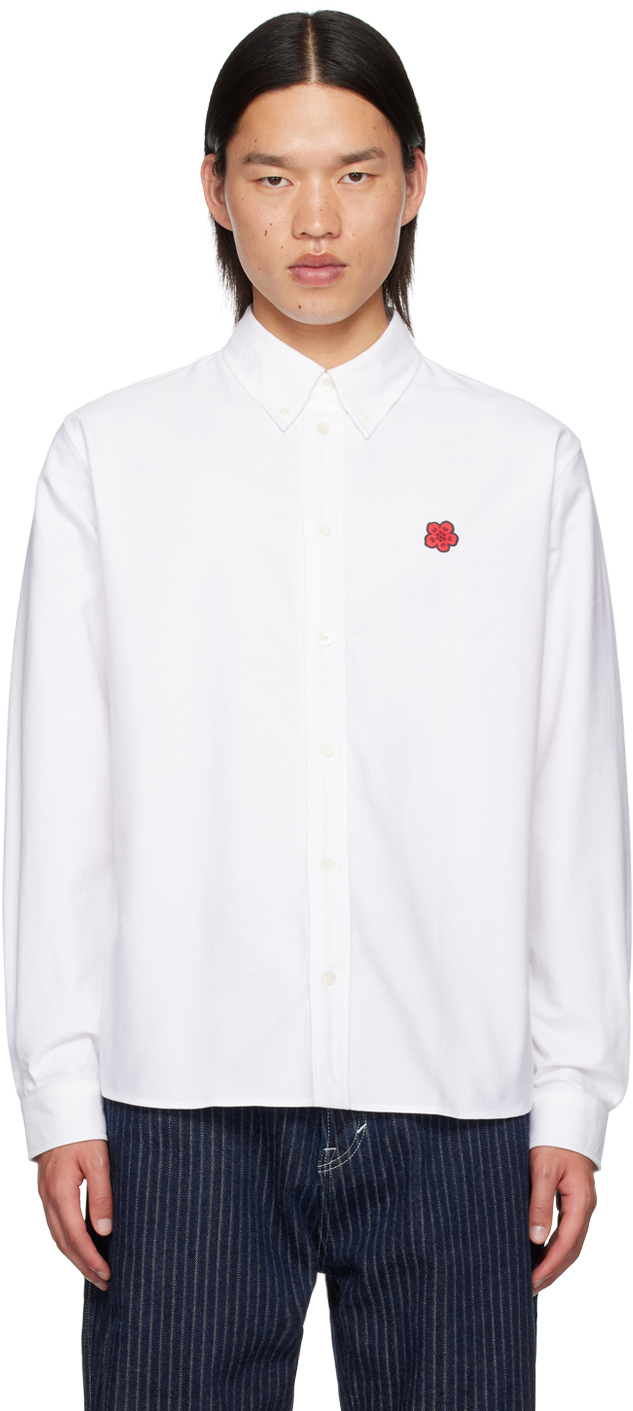 White Kenzo Paris Boke Flower Shirt