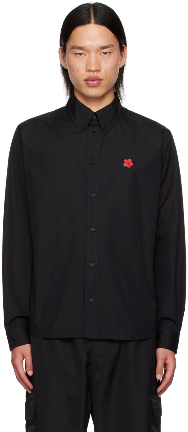 Black Kenzo Paris Boke Flower Shirt