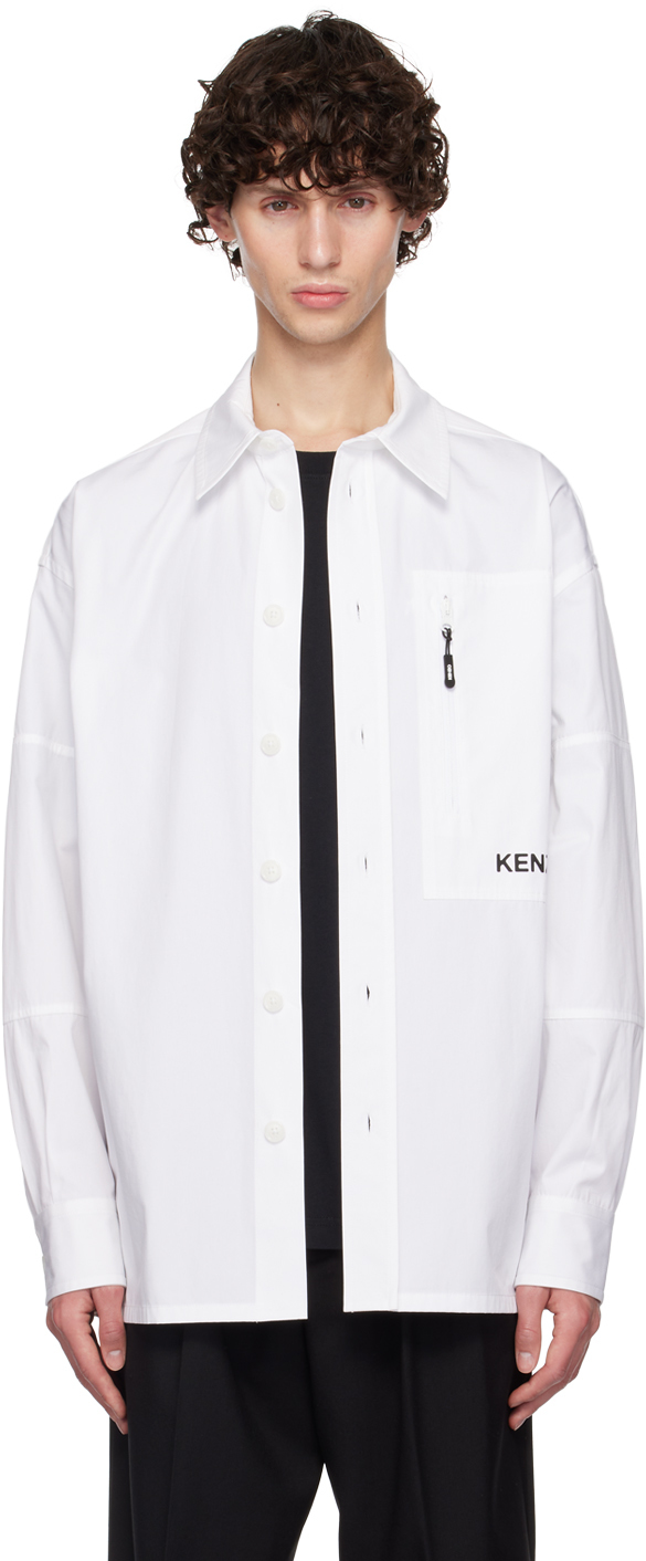 Shop Kenzo White  Paris 'boke Flower 2.0' Shirt