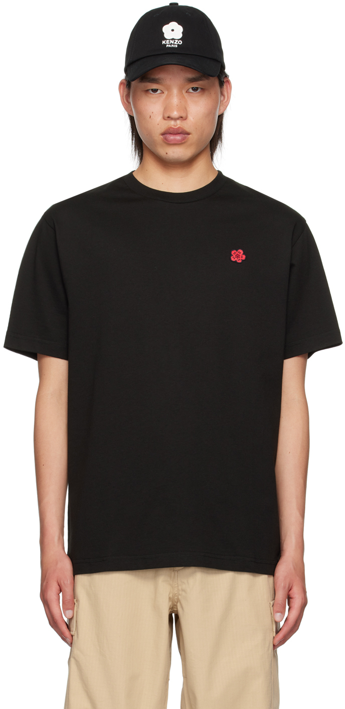 Shop Kenzo Black  Paris Boke Flower T-shirt