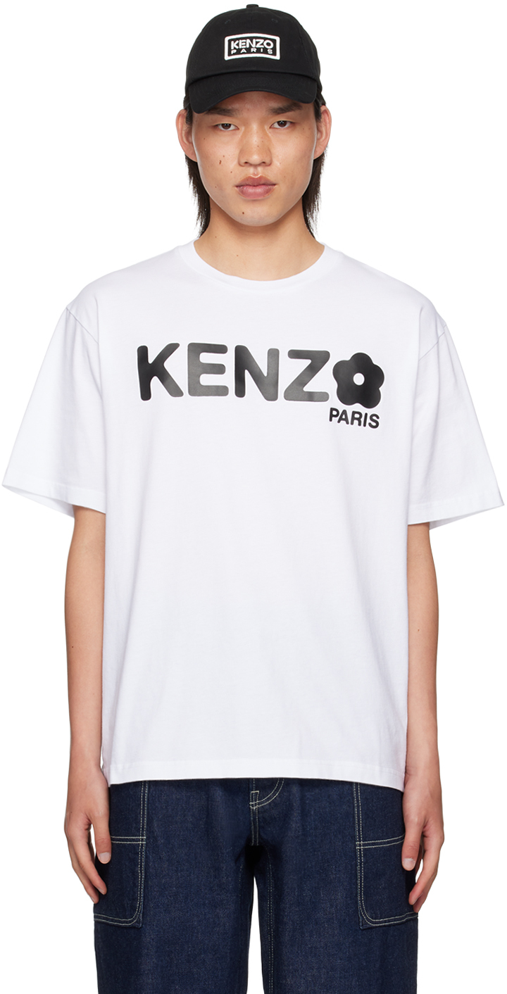 White Kenzo Paris Boke Flower 2.0 T-Shirt