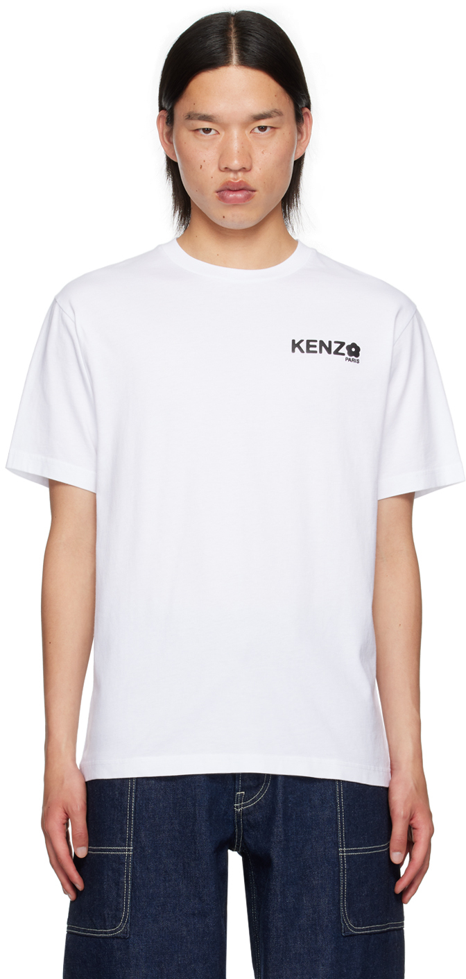 White Kenzo Paris Boke Flower 2.0 Classic T-Shirt