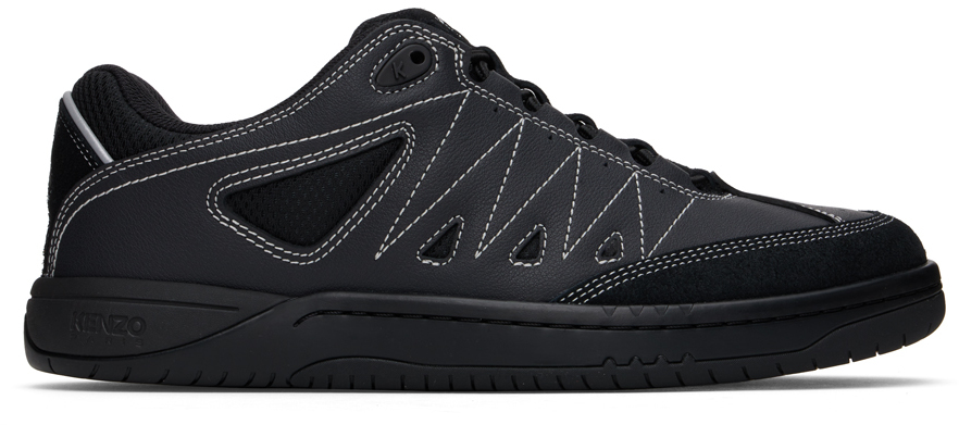 Shop Kenzo Black  Paris -pxt Sneakers