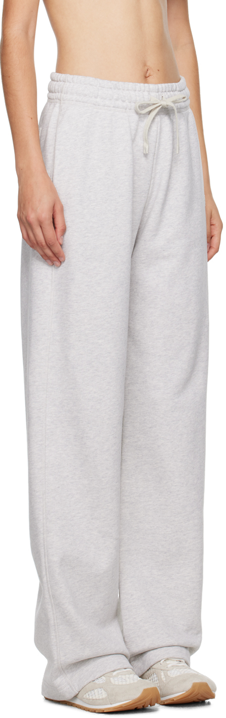 MAISON KITSUNÉ GRAY BABY FOX PATCH LOUNGE PANTS